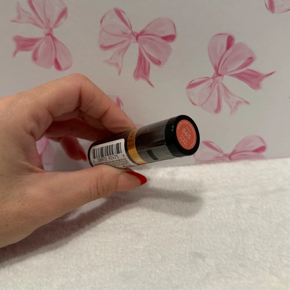 Revlon Super‎ Lustrous Lipstick 865 Peach Petal Peachy Pink Cream Finish